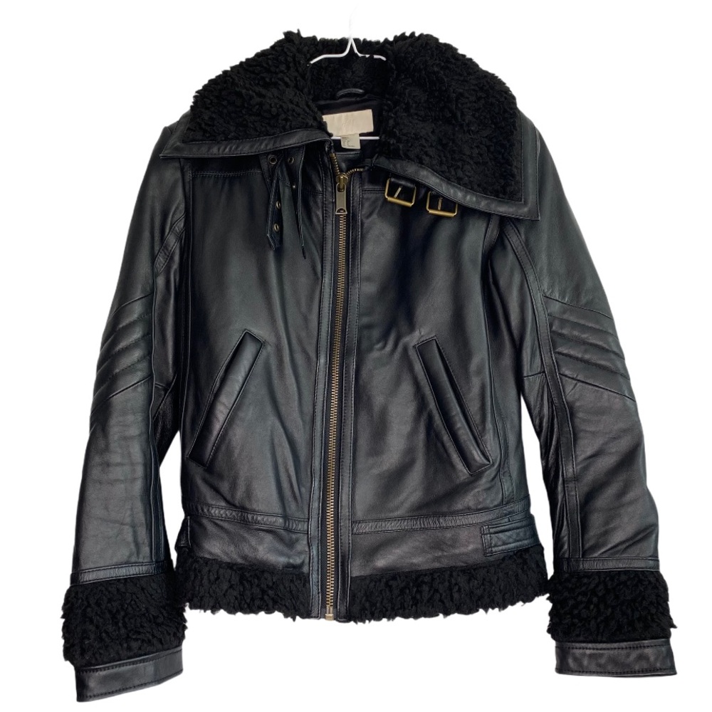 Soft Lamb Leather Flight Aviator Style Jacket